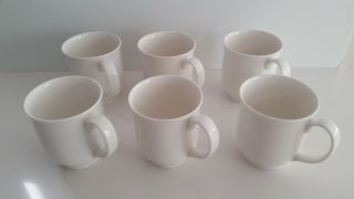 Villeroy And Boch Wave Porcelain Set Of 6 Mugs