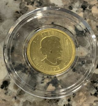 2011 Canada Gold Maple Leaf 1/10 Oz $5