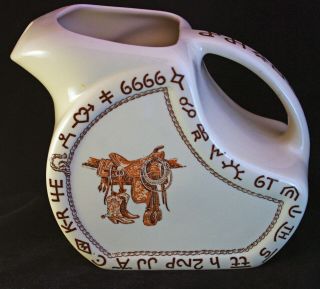 Classic ​wallace China " Boots & Saddle " Serving Pitcher,
