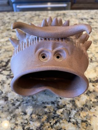 Robert Maxwell Big Mouth Beastie Stoneware Critter Pottery