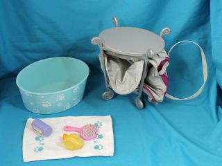 American Girl Doll,  Pet Bath Set And Pet Carrier,  W/o Box