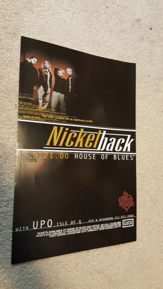 Nickelback House Of Blues Gig Poster