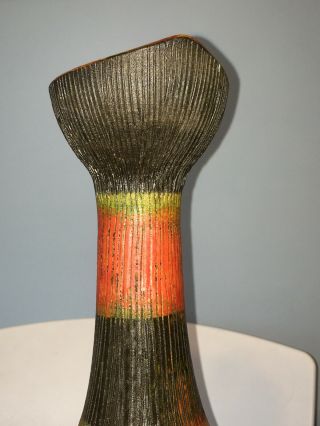 Mid Century Modern Italy Bitossi Aldo Londi Pottery Vase Seta Lobster Gambero 20 4