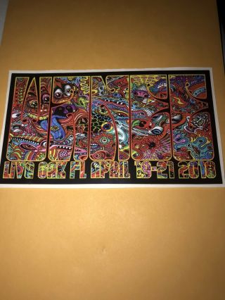 Wanee Music Festival 2018 Official Sticker Vinyl (2x4 Inches) Rare