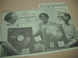 Billie Jo Spears W/ Larry Butler And Lynn Shults 1980 Music Biz Promo Pic/text