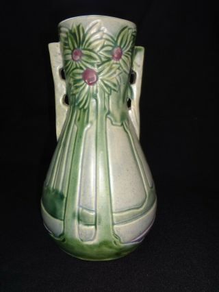 Roseville Pottery Vista 10 " Tall Arts And Crafts Vase