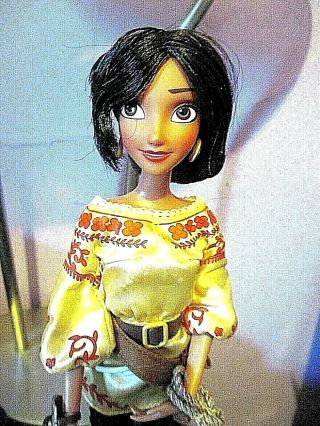 Lovely Elena Of Avalor Disney Store Princess Doll - Hand Shield & Rope