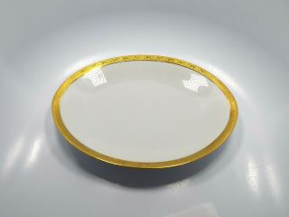 Ceralene Raynaud Limoges Ambassador Gold Encrusted Oval Serving Platter,  12 5/8 "