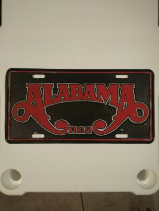 Vintage Alabama Band/group License Plate Rca Vintage Retro Patina