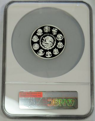 1999 MO SILVER MEXICO PROOF 2 ONZAS LIBERTAD WINGED VICTORY COIN NGC PF 69 UC 3