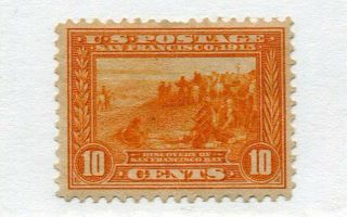 1913 U.  S.  Scott 400a Ten Cent Panama - Pacific Expo Stamp Hinged.