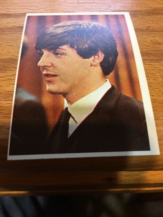 38 Color Beatles Card Head Shot Of Paul Mccartney