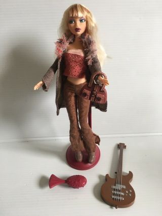 2003 Mattel My Scene Delancey Doll With Purse & Guitar