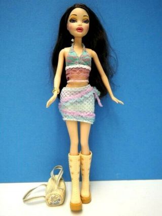 Rare My Scene Barbie Fab Faces Expressions " Nolee ",  Purse,  Boots,  Bracelet