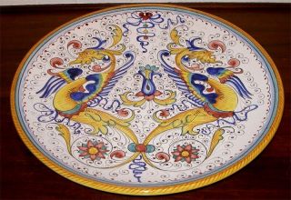 Deruta Italian Pottery Raffaellesco Platter 16 "