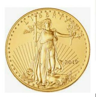 2018.  1/10 Oz Gold American Eagle $5 Coin Bu