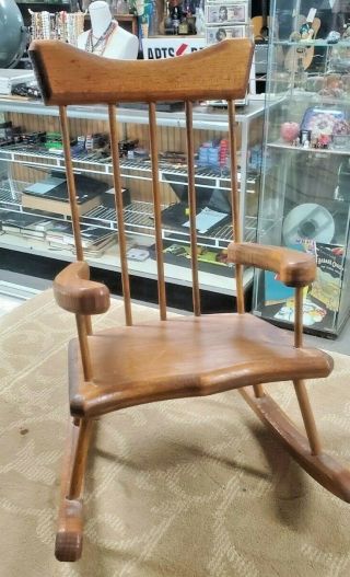 Custom 18 " Wooden Rocking Chair For Ag Doll Or Similiar Size (fc12a - 2 - 219)