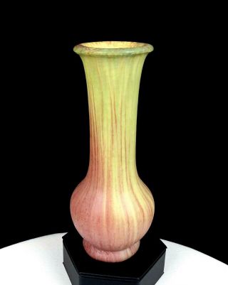 Weller Pottery Fruitone 2 Color Matte Finish 7 1/4 " Vase 1915 - 1920