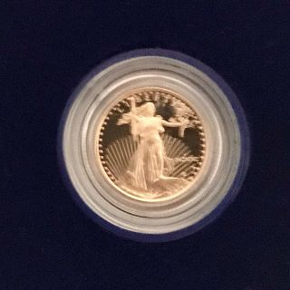 1990 - P American Eagle Gold Bullion (1/10 oz) Proof $5 Coin OGP w/ 4