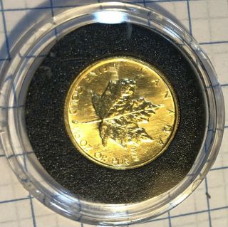 1982 Canada 1/10 oz Queen Elizabeth II Gold Maple Leaf 5 Dollar Coin 2