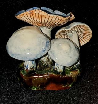 Lorenzen Lantz Nova Scotia Art Sculpture Pottery Mushrooms