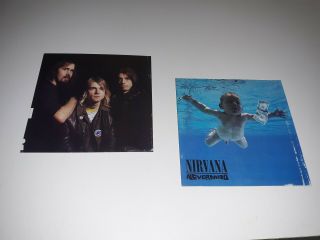 Nirvana Nevermind Grunge Rock Cardboard Posters 6 " X 6 " Kurt Cobain