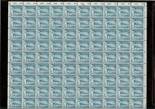 Scott 1031a,  1 - 1/4c Gutter Snipe Error Stamp Palace Of Governors Sheet Of 100 Mnh