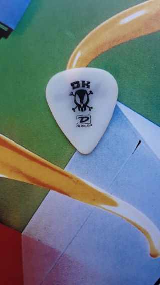 Velvet Revolver Dave Kushner Japan Tour White Guitar Pick