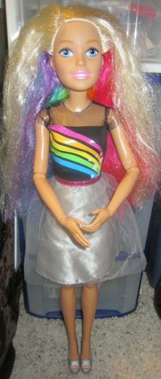 Barbie Rainbow Sparkle Best Fashion Friend Doll 28 Inch
