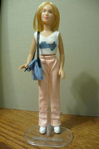 1/12 Dollhouse Miniature 2000 Mandy Moore 6 - Inch Doll With Stand & Bag