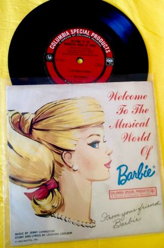 Welcome To The Musical World Of Barbie Various Artists 7 " 45/ps Mattel 1965