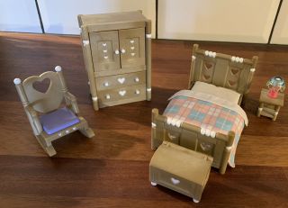 Sylvanian Families Master Bedroom Furniture Set Bundle -