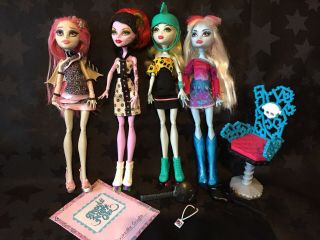 Monster High - Doll Bundle - Rochelle,  Operetta,  Lagoona,  Abbey