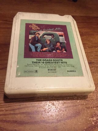 The Grass Roots - Their 16 Greatest Hits Dunhill Records/8 Track Tape