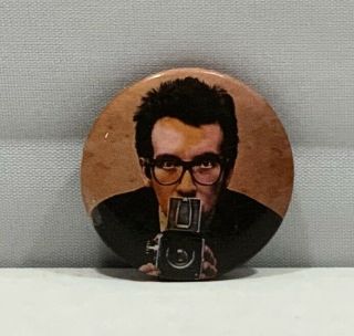 Vintage Elvis Costello Button Pin Badge This Year 