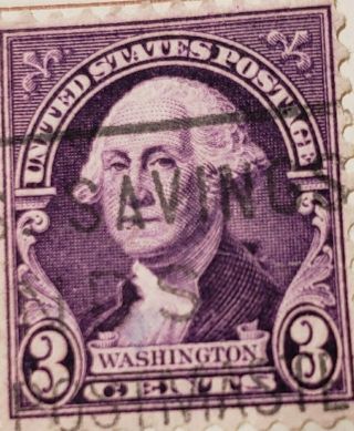 Rare George Washington 3 Cent Stamp.  6 - 16 - 1932 Issue