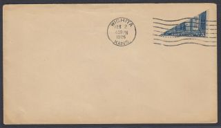 Us Sc 619 - 1926 Diagonal Bisect On Unaddressed Cover From Wichita,  W/ Aps Cert