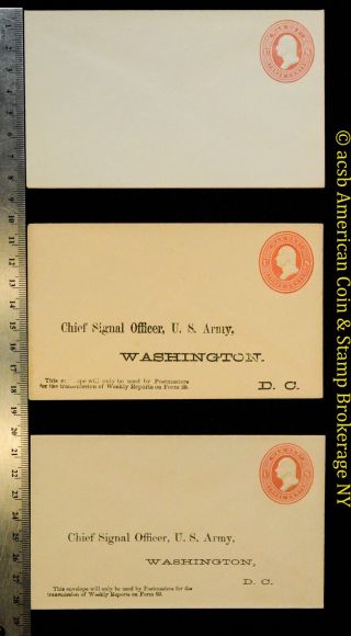 Uo51 Uo52 Uo53 Official War Dept 3c 3 Cent Red Washington 1875 Entire 3 Covers