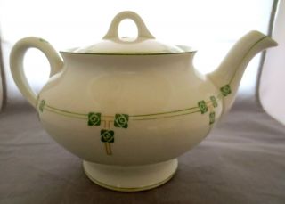Teapot Tudor Rose Pattern Syracuse China Arts & Crafts / Stickley / Craftsman