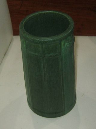 Exquisite Matte Green Arts And Crafts Pottery Vase By Ephraim Pottery Ken Necola