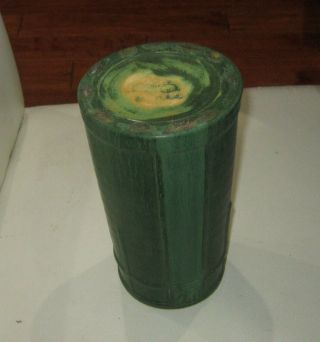Exquisite matte green Arts and Crafts pottery vase by Ephraim Pottery Ken Necola 3