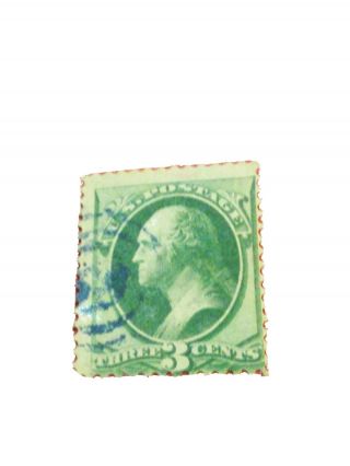 George Washington 3 Cent Stamp Green Unhinged Fine