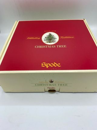 Spode Christmas Tree 4 Piece Pasta Bowl Set - - Made In England $275