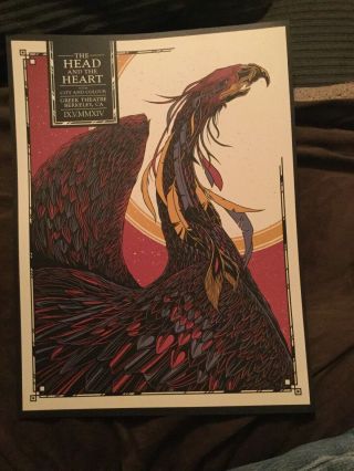 Concert Poster Print The Head And The Heart 11x14 Band Music Rare