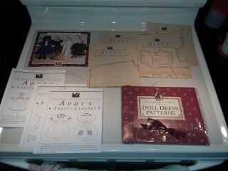 The American Girls " Addy " Doll Dress Patterns Uncut Complete