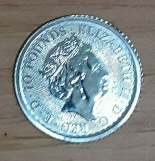 2020 1/10 Oz Platinum Great Britain Britannia 10 Pounds Bu.  9995 Fine Pt Coin
