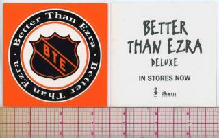 Better Than Ezra Deluxe Promotional Sticker National Hockey League Logo 1993