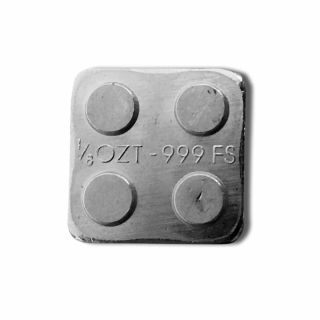 32 - 1/8 oz.  999 Fine Silver Building Block Bars (2X2) - Connect Blocks Together 3