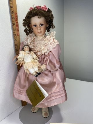 Mary Elizabeth And Her Jumeau Artist Addition Porcelain Doll By Pamela Phillips