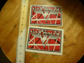 2 Van Halen Stickers Stripes